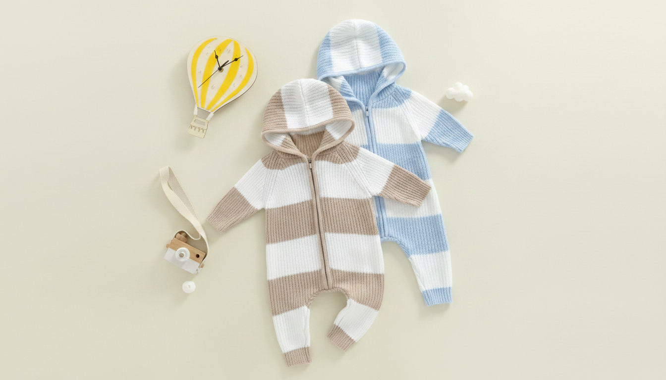 Cozy Knit Hooded Baby Jumpsuit: Fit, Layers, Care