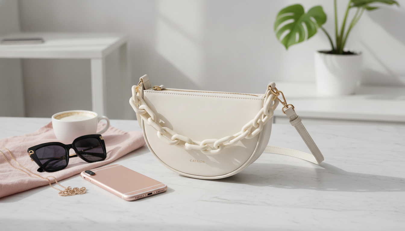 Semi-Circle Saddle Leather Crossbody Purse: Style & Fit